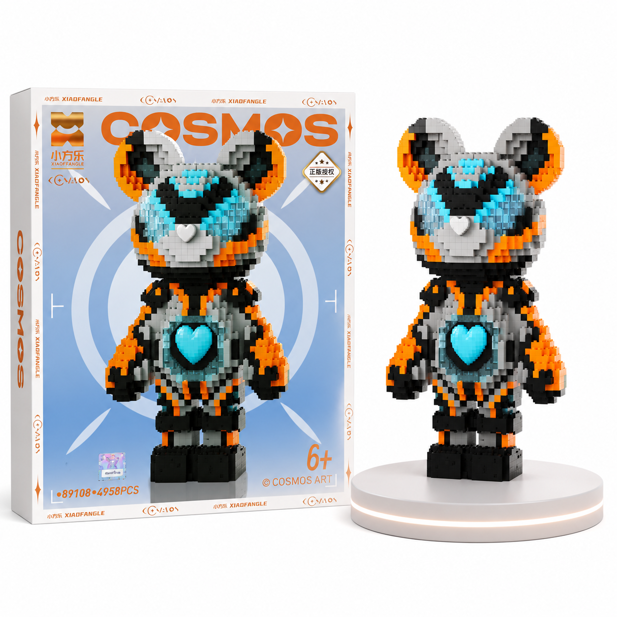 Cosmos Bear 3D Model Brick Figure Toys