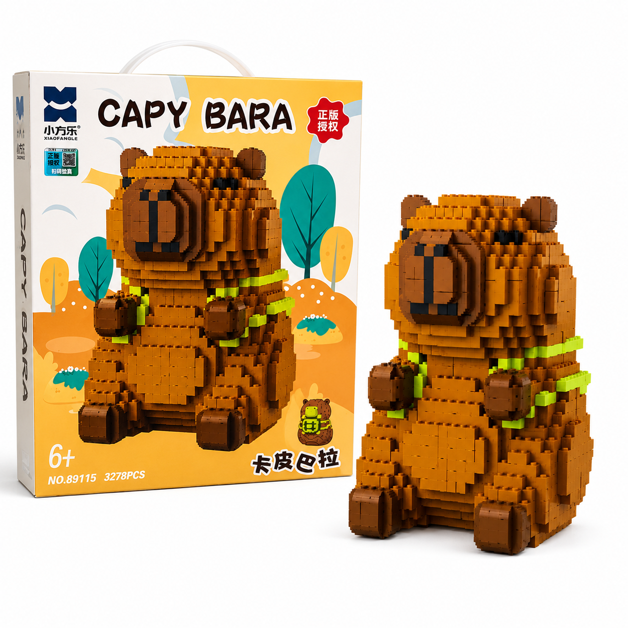 Capybara 3D Pixel Block