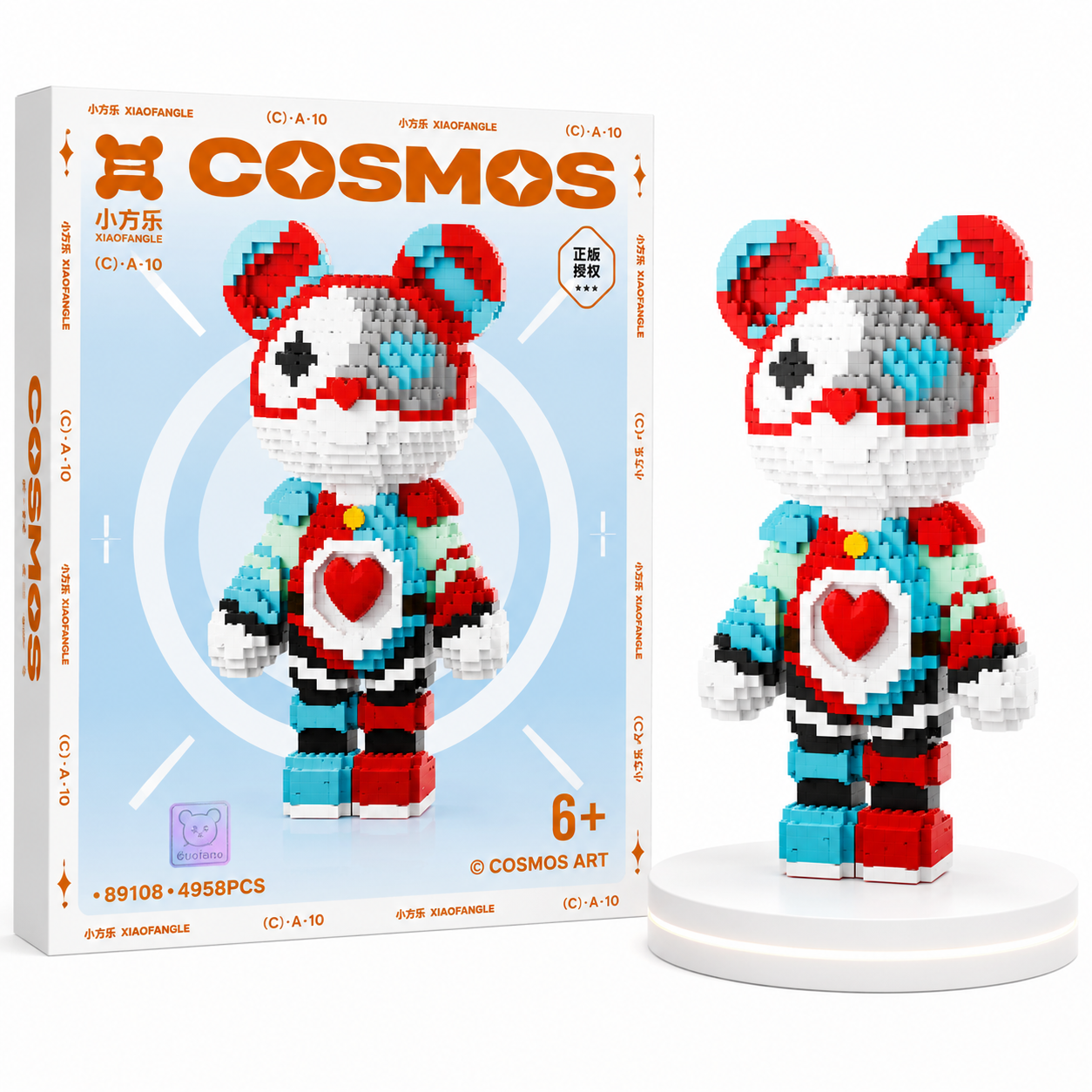 Cosmos Bear 3D Model Brick Figure Toys