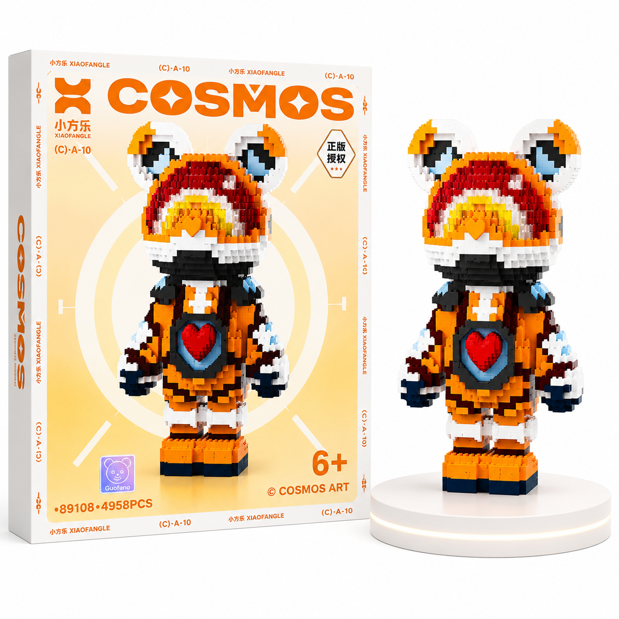 Cosmos Bear 3D Model Brick Figure Toys